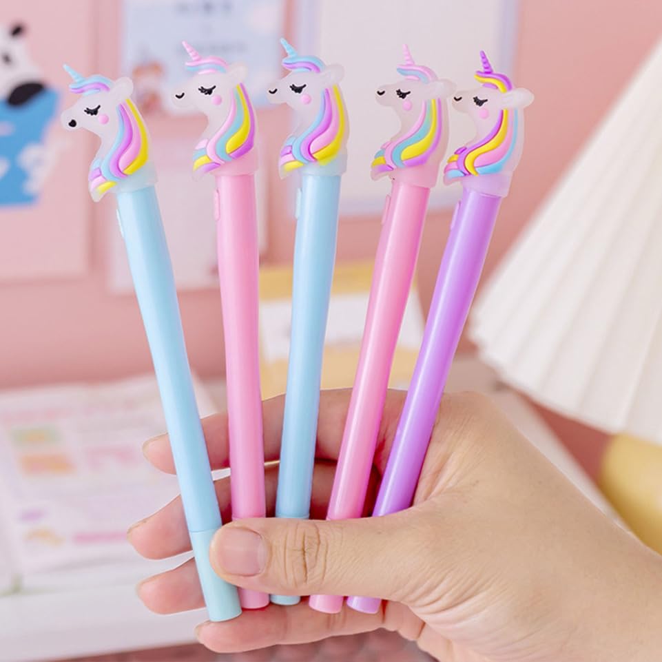 MAGICLULU 8 bolígrafos luminosos de punta fina miniatura 4