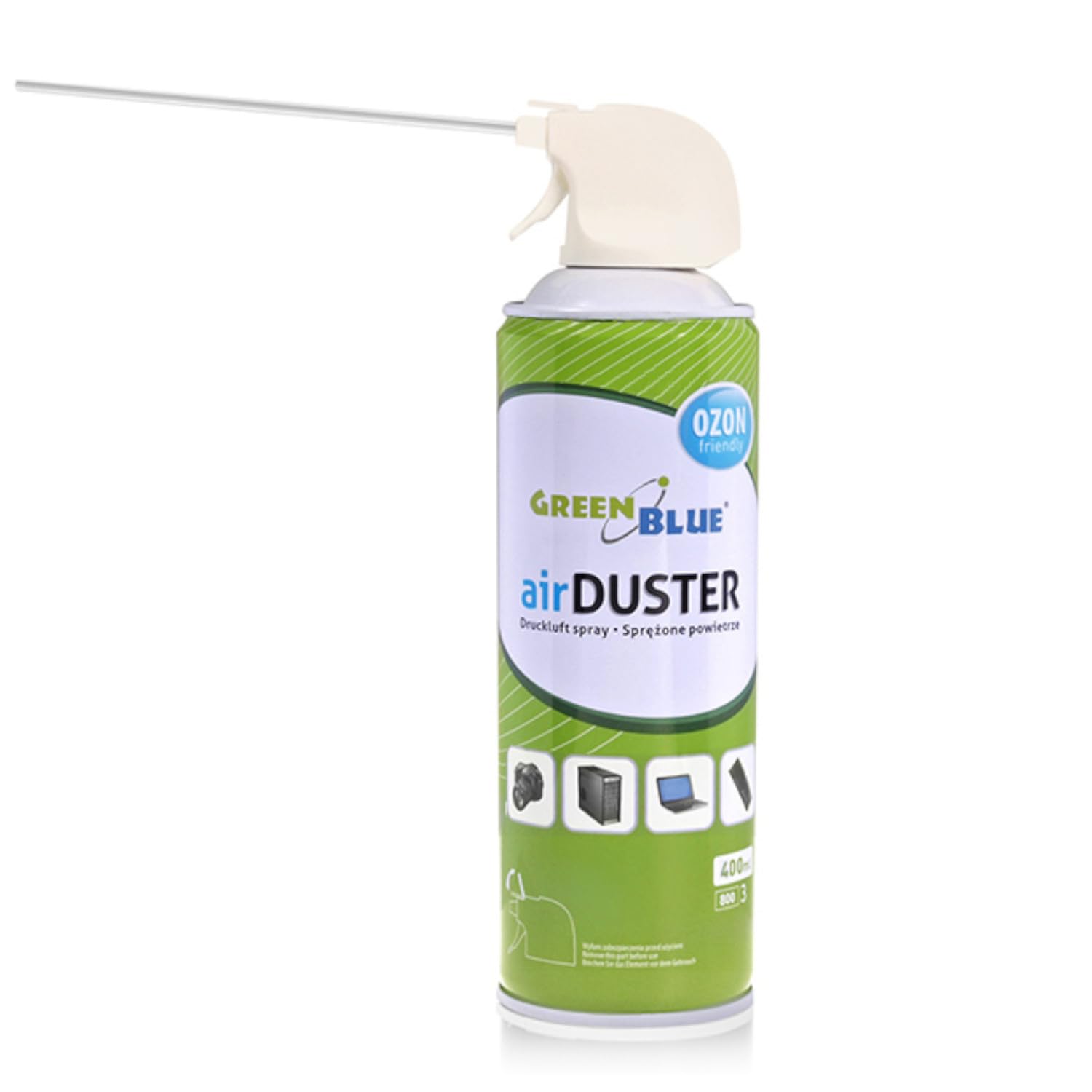 Green Blue GB400 Air Duster Cleaning Aire comprimido Spray Limpiador (12)