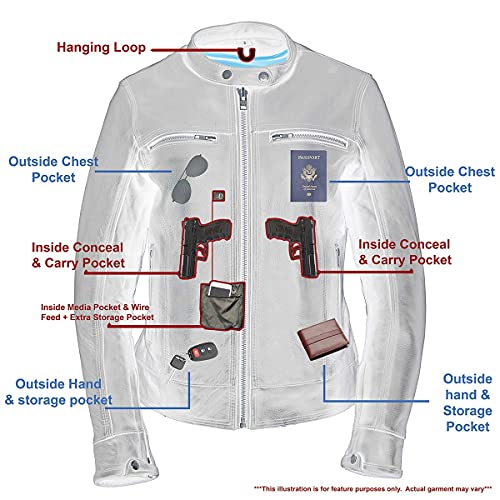 Image of Milwaukee Leather Women's 'Sporty and Elegant' Scooter Style Motorcycle Leather Rider Jacket