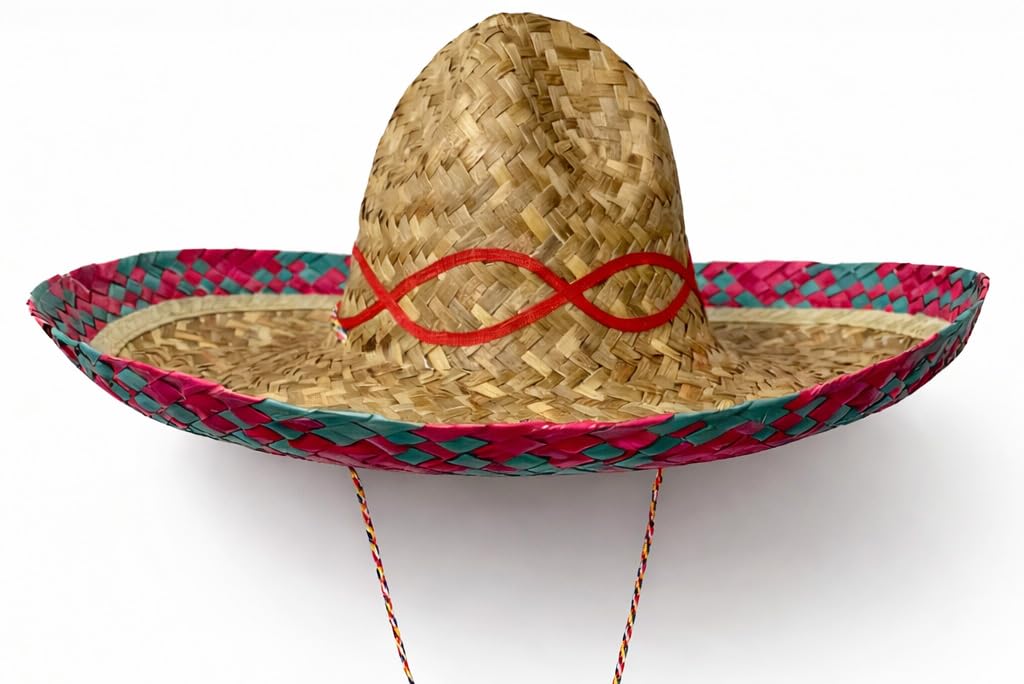 Brandsseller Sombrero Meksyk kapelusz słomkowy kapelusz imprezowy kapelusz przeciwsłoneczny kapelusz plażowy