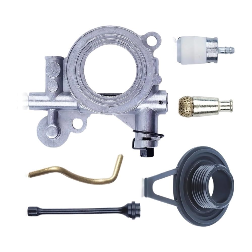 Kit de bomba de aceite H365 y 372 XP con engranaje helicoidal y filtro para motosierras