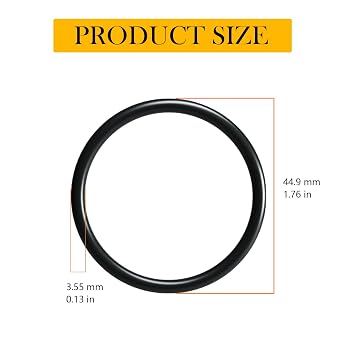 Boat Deck Fill Cap O-Ring 1.5 Inch Boat Deck Fill Cap O-Ring Seal Gaskets Replacement Part # 0513DP8 for Gas,Water,Waste,Diesel(5PCS)