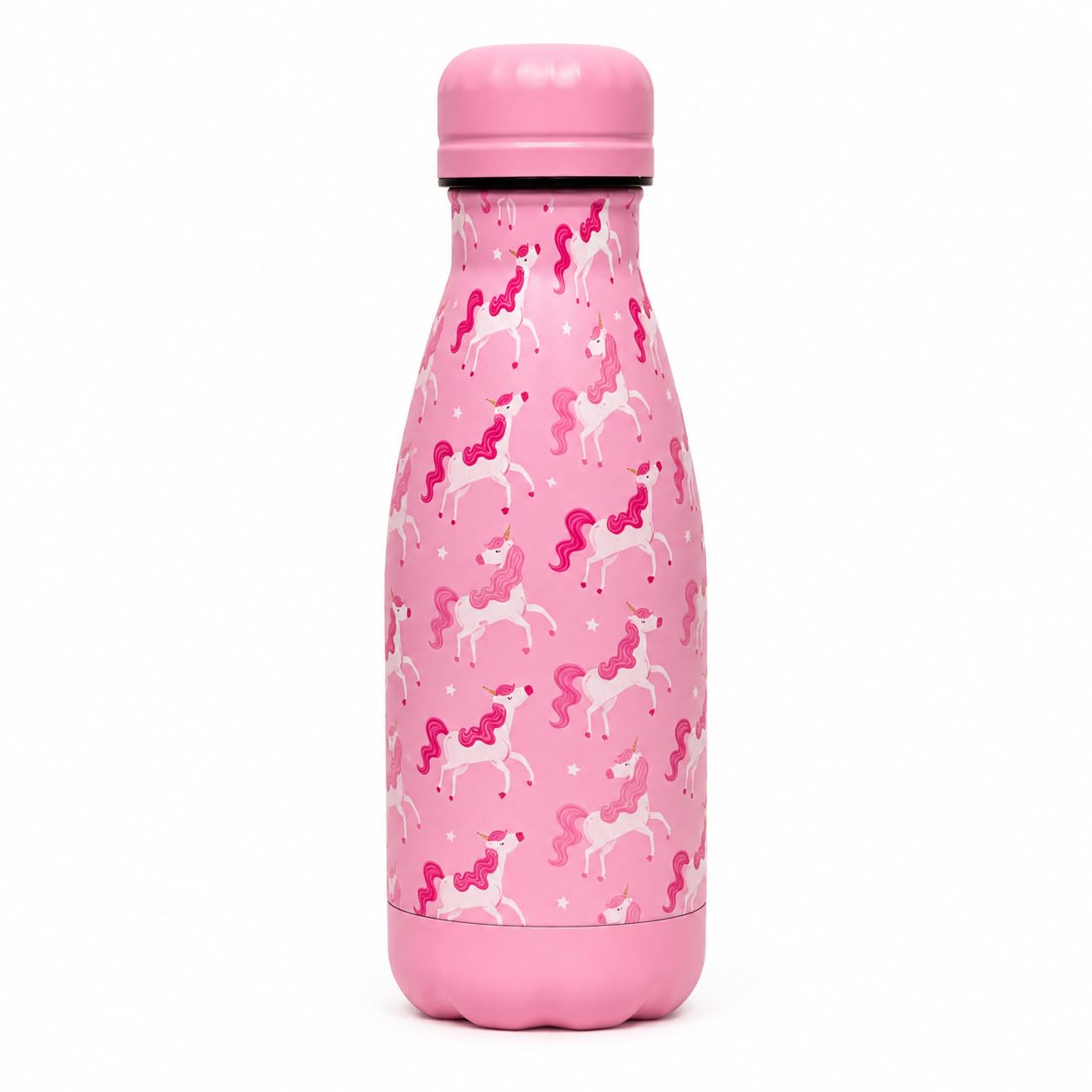 Girls Stainless Steel Water Bottle 350ml - Unicorn Print Design - Durable Kids Bottle for School, Lunch Packs, Travel & Outdoor Activities, BPA-Free, Cold Drinks 12H, Portable Lightweight, 3+ years โ image 1