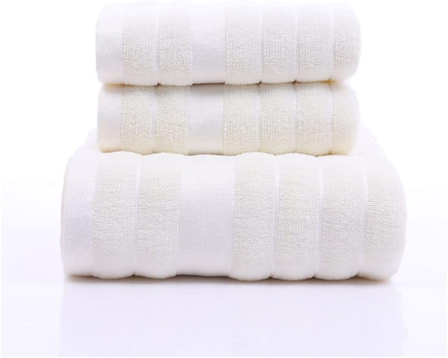 Thickening Texture Beach Towels Bathroom Bath Towels Set for Adults Absorbent and Soft Material(Black)