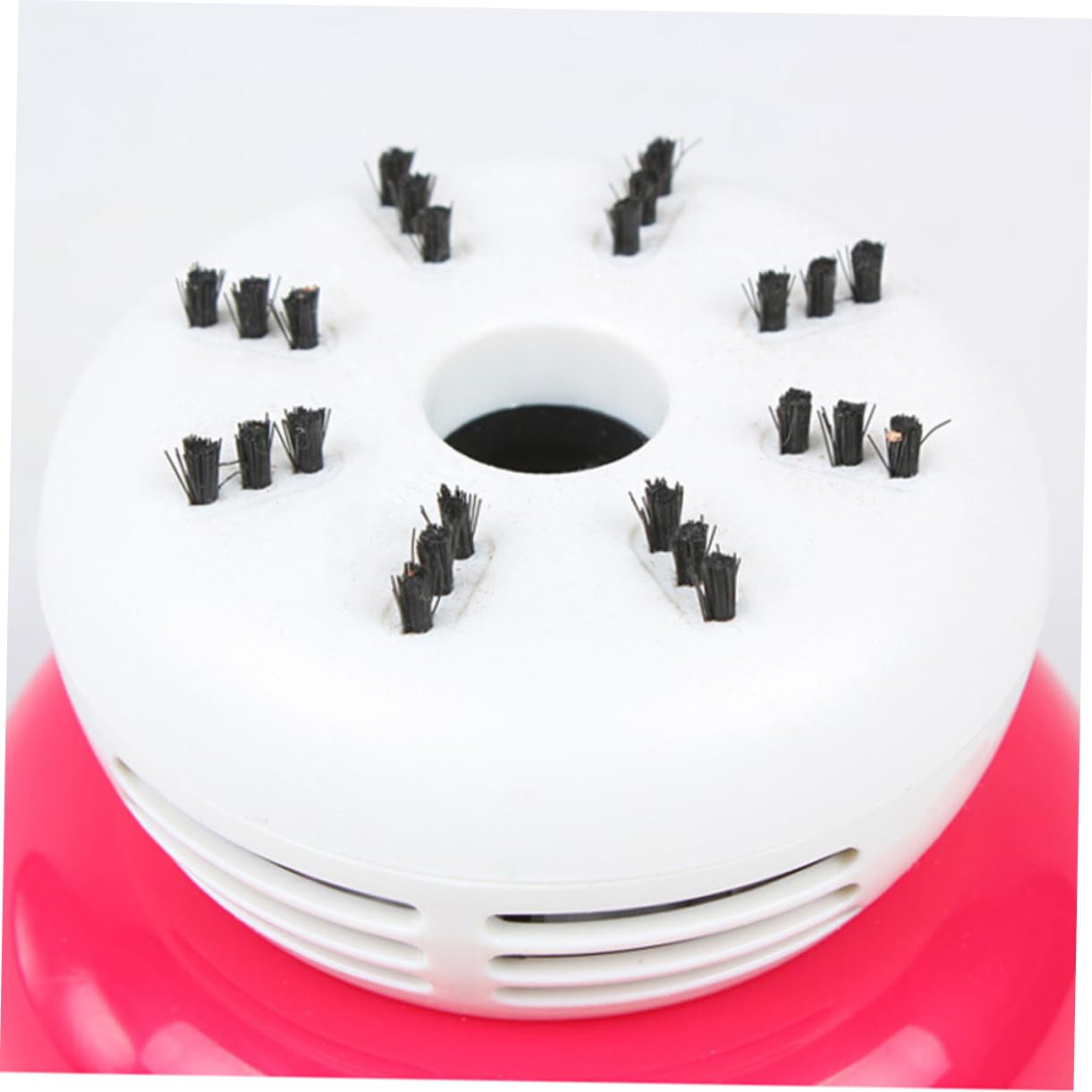 PRETYZOOM 3pezzi Mini Aspirapolvere Portatile Ricaricabile Usb Per Scrivania Pulitore e Silenzioso e Rosa