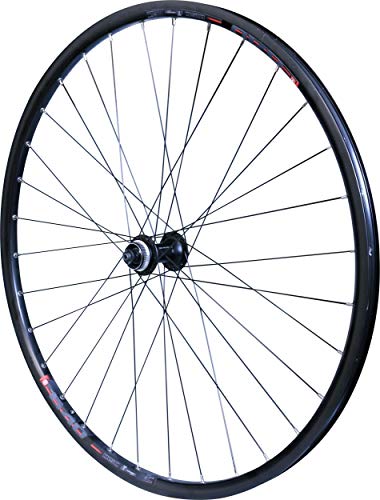 Roue avant Mach1 M640 28" Shimano Deore M475 contre le voilage sur chemin bosselé