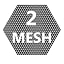 2 Pairs - Mesh Black