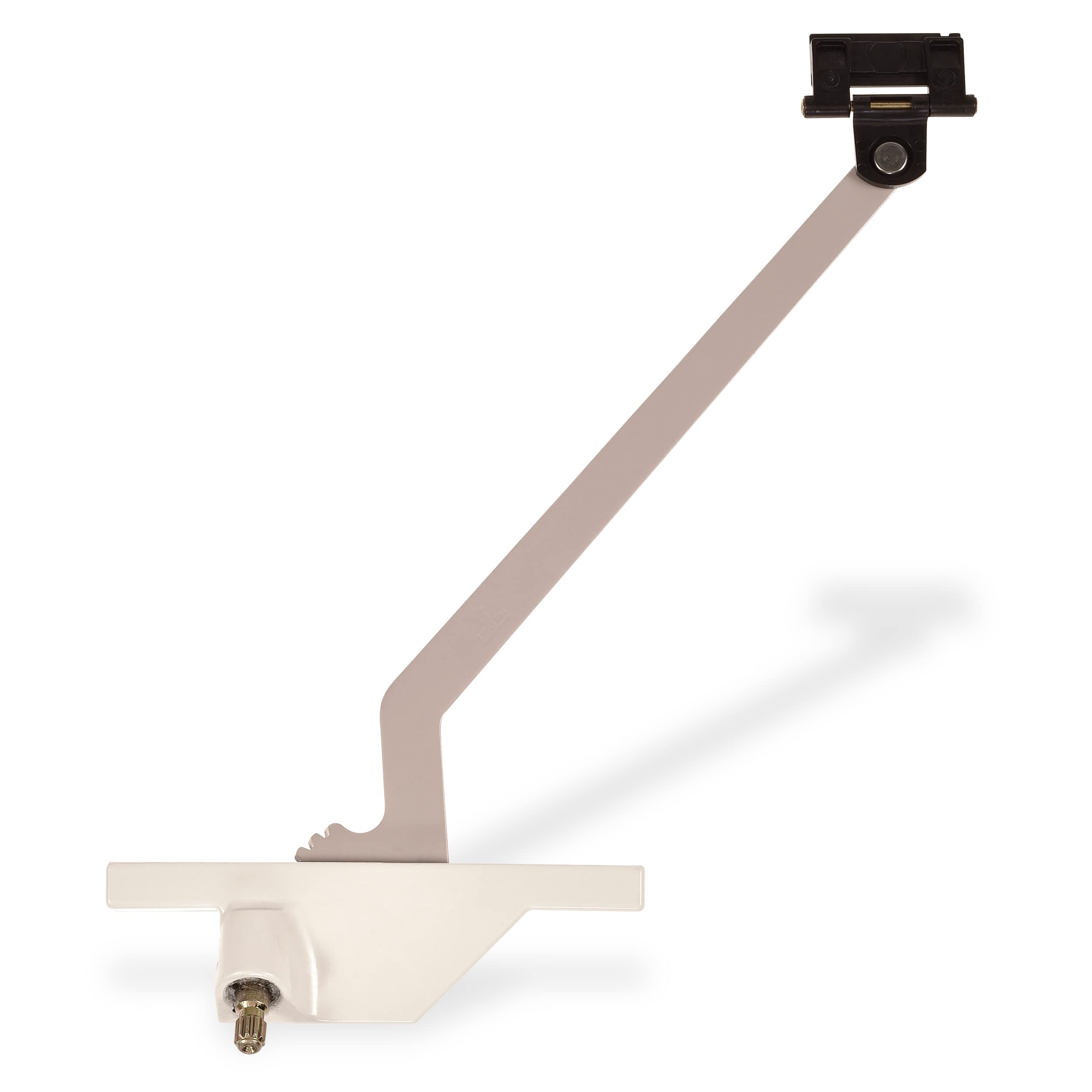 AmesburyTruthWindow Hardware Co - Rear Mounted Pivot Shoe 9 1/2" Model 40050A (Comes with Track, White, Left Hand)