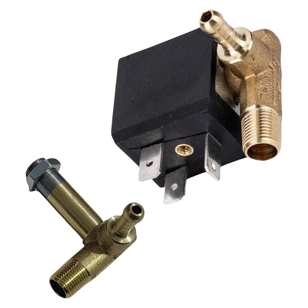 Hndhbfgrt Brass Normally Closed Hot Water Solenoid Valve 2035 Enduring Electric Water/Air Valve System