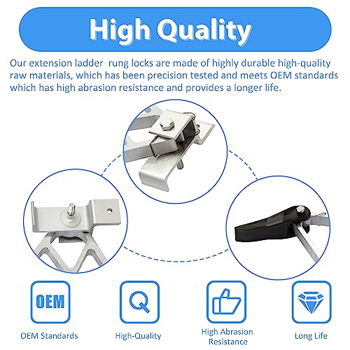 2814 Extension Ladder Replacement Rung Lock Kit for Werner Extension