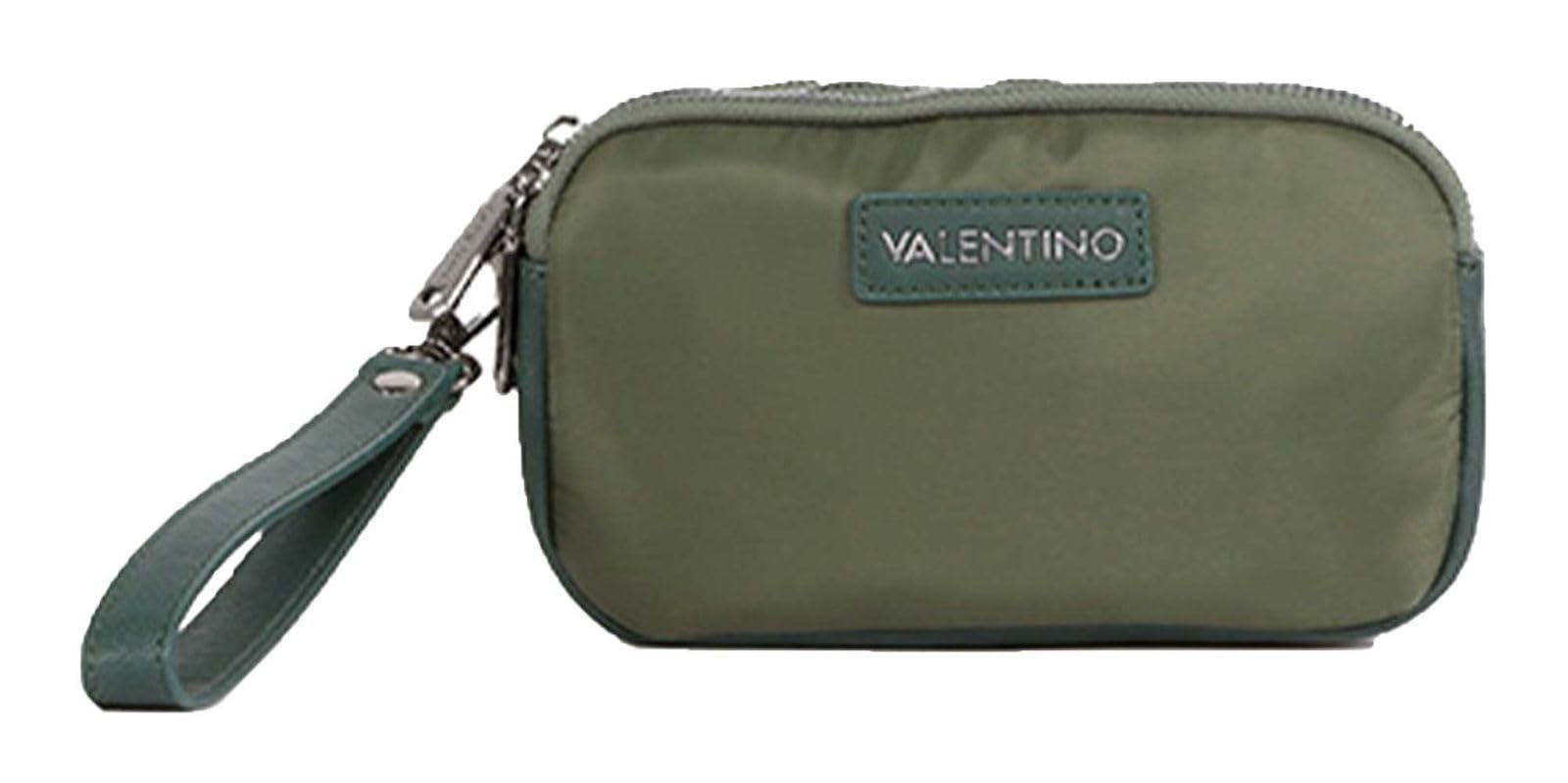 VALENTINO Neceser Cardano Soft Cosmetic Case Militare Verde Oliva