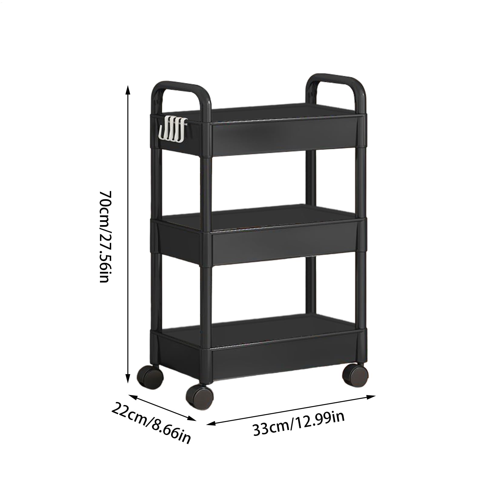 Carrello portaoggetti multifunzione per cucina, camera da letto, bagno e bagno, multipiano, mobile