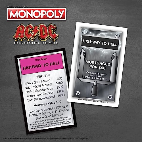 MONOPOLY AC/DC Juego de mesa edición coleccionista miniatura 7