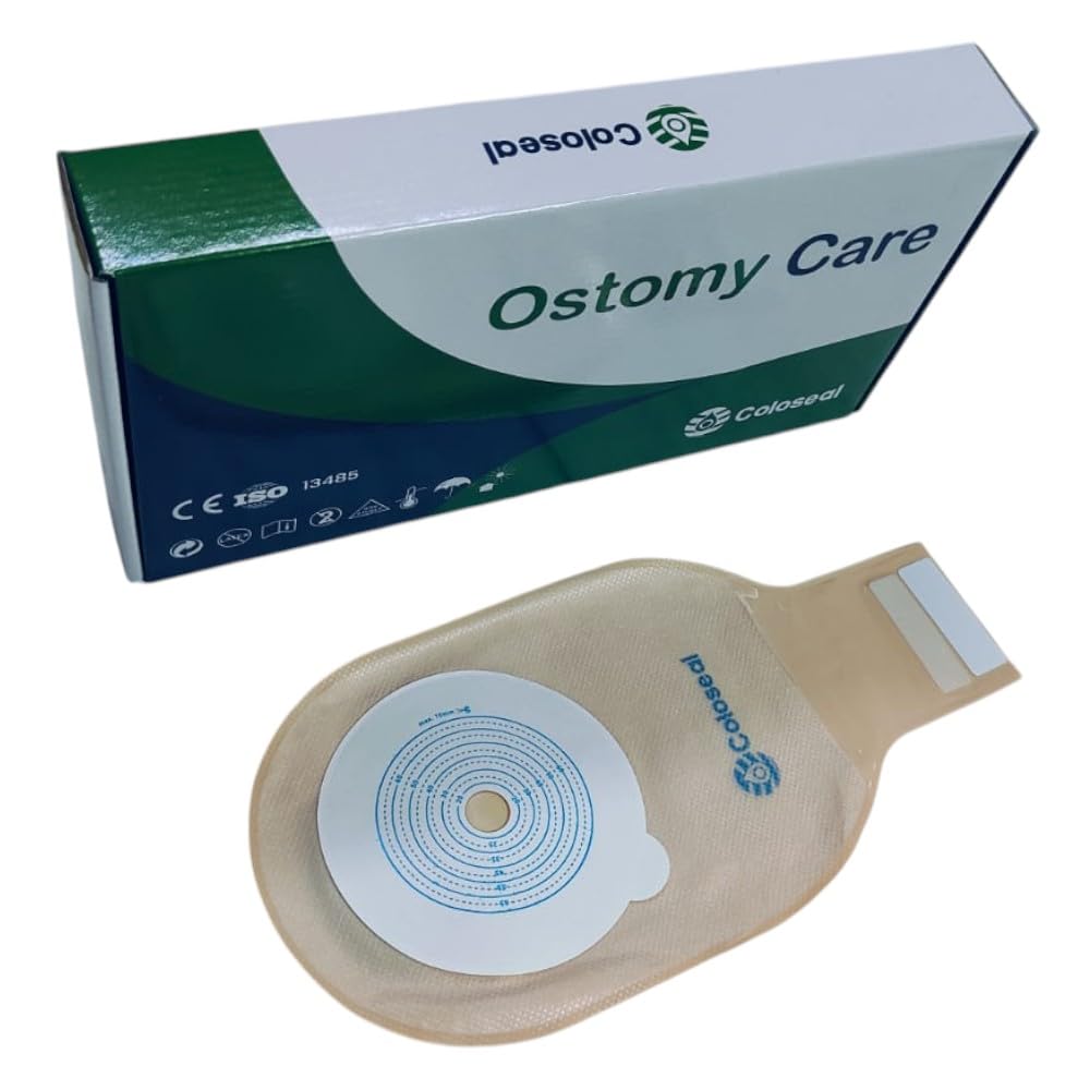 Coloseal 10270 One Piece Open Colostomy Bag, Ostomy Bag, Drainable Bag & Pouches, Opaque, Skin-Colour, Carbon Filter, 70mm (Pack of 2) 4