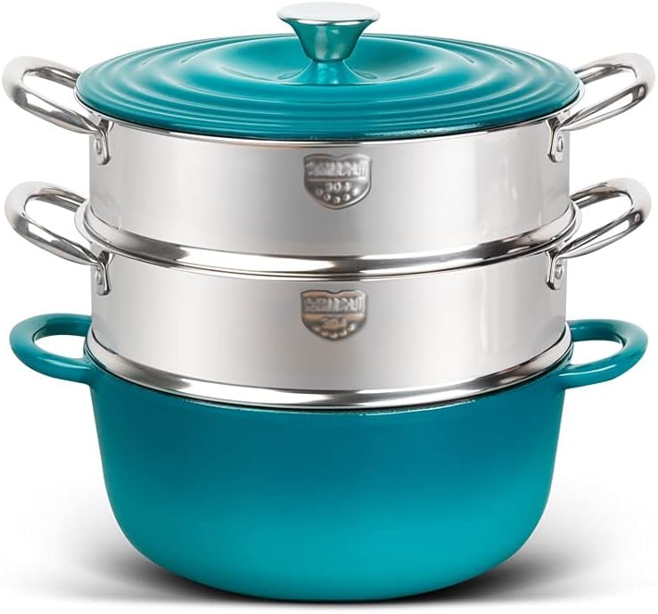 Stainless steel steamer, multi-layer, large soup pot, non-stick pan Enamel Soup pot
