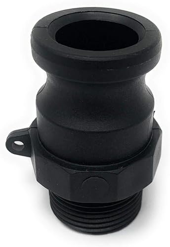 Gloxco Acoplamiento de leva y ranura de polipropileno tipo F, adaptador Camlock macho de 1-14" x NPT macho de 1-14" (CAM-12-F-PP)