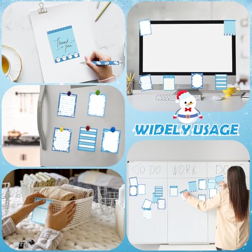 Cadeaux sur le thème de l'hiver avec ces blocs-notes autocollants mignons