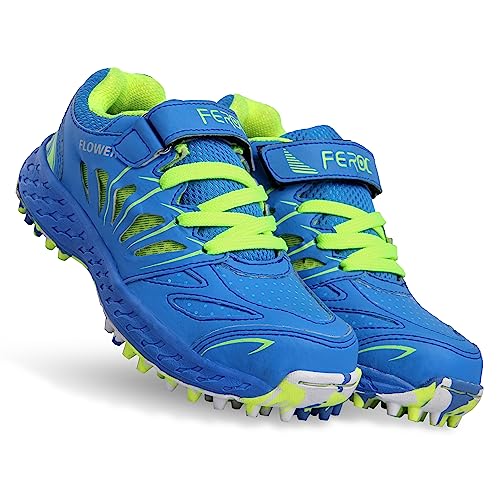 Image of FEROC Flower Rubber Sole Kids Cricket Shoes