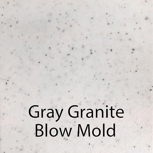 Miniatura 6 de Correll - Mesa plegable comercial de 24 x 48 pulgadas, granito gris, peso ligero, impermeable, parte superior de plástico moldeado por soplado Gris