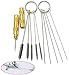 4 Set Airbrush Cleaning Kit Airbrush Cleaning Pot with Air Filter Mat and Holder,Nozzle Cleaning Needle,5pcs Brushes Set,5pcs Dredging Needles Kit