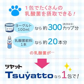 Amazon.co.jp: ツヤット 30包 1箱 ニチニチ製薬 ペット用乳酸菌
