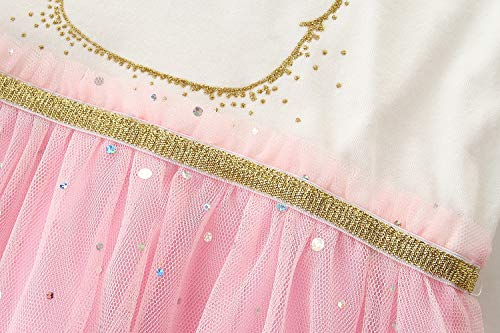 Girl Summer Tutu Dress Tulle Skirt Flower Girl Dress White Pink Duck Short Sleeve Cotton Tutu Dresses 3T4