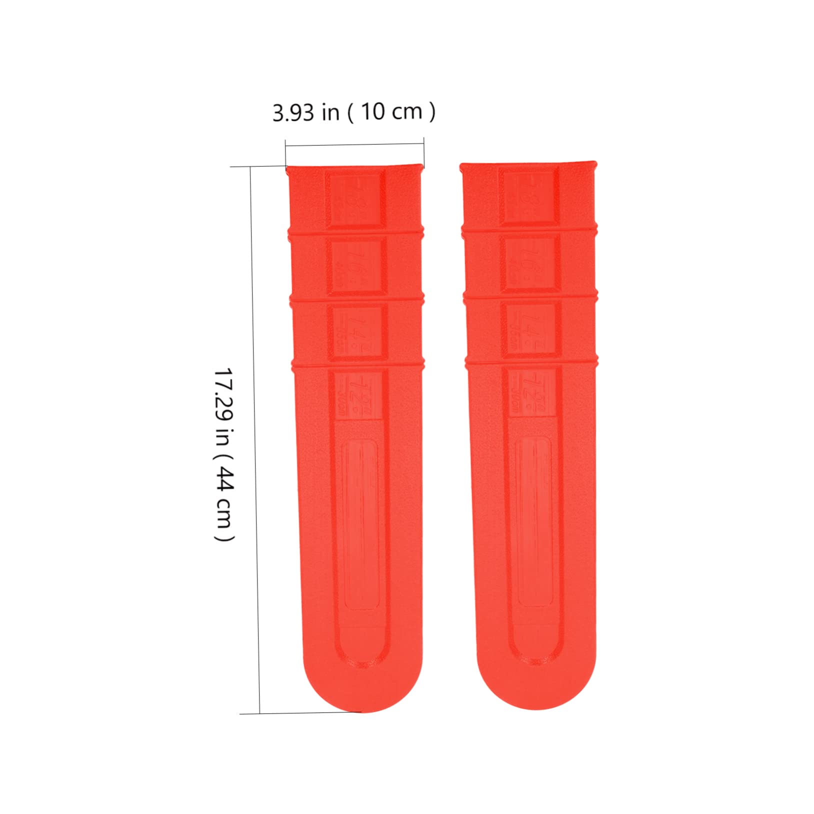 Estuche Protector para Barra de Motosierra Rojo, 8 Piezas de Plástico | Cubierta de Guía para Chainsaw, Accesorios de Barra, Ayuda a Ahorrar Espacio y Prolongar Uso
