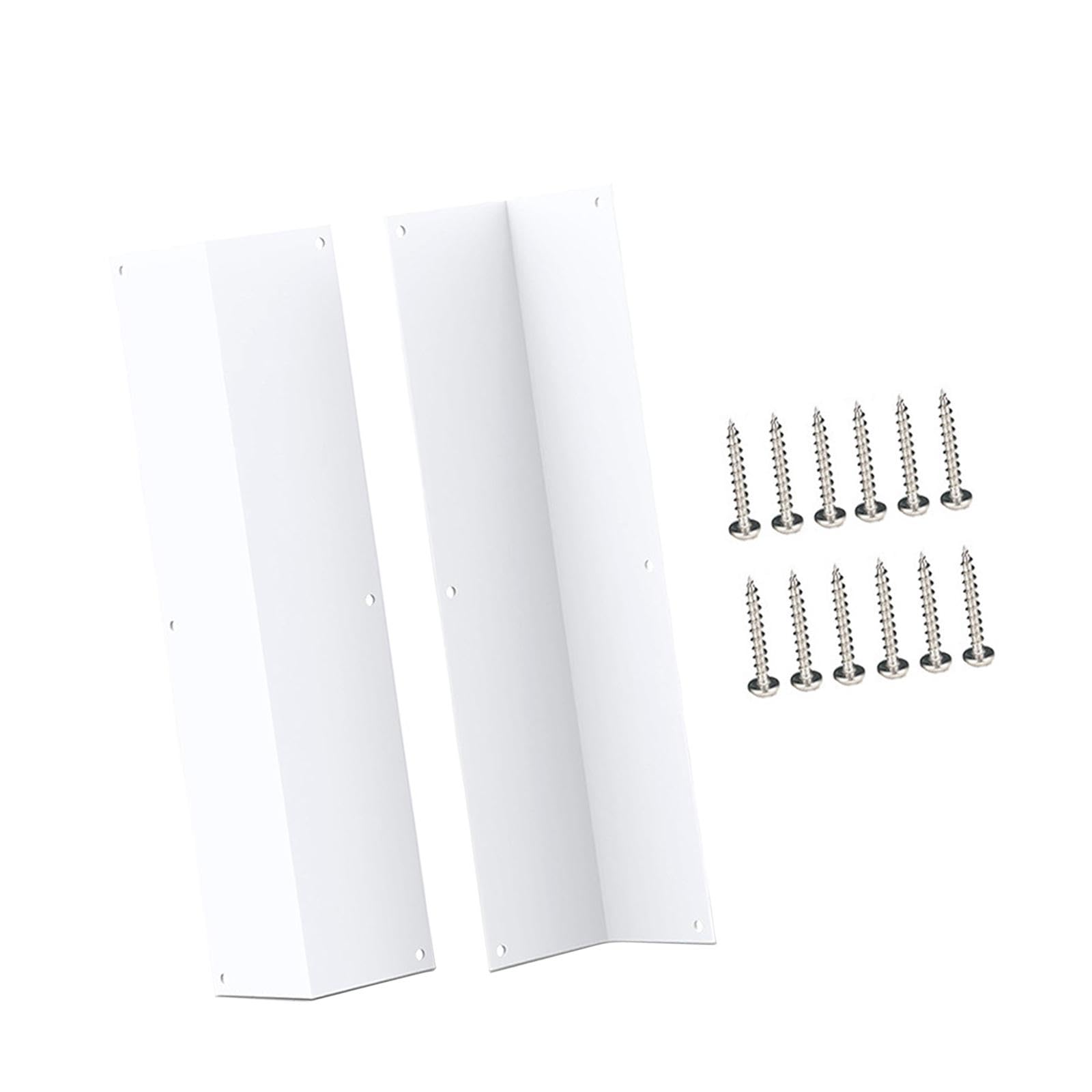 2 Piezas Protectores de Esquinas de Pared Metálicos con Bordes Fuertes Defensa Contra Golpes Y Decoración Adecuados para Casas Negocios Exterior, Blanco
