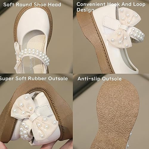 TangDao Girls Dress Shoes Girl School Uniform Mary Jane Bowknot Ballet Princess Wedding Party Flats for Toddler Kids3