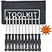 11 Pcs Carburetor Adjustment Tool Screwdriver Kit for Common 2 Cycle Carburator Adjusting Small Engine Carb Tune up Adjusting Tool, Carburetor Adjuster Tool - Carb Tool Kit (band black Tool bag)
