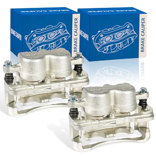 Zecnaud Brake Caliper Assembly with Bracket Pair Front Rear Compatible with Chevrolet 2003-2005 Astro Express 2500 2000-2006 Tahoe Suburban 1500 Silverado 1500 Disc Brake Caliper 18B4728 18B4729