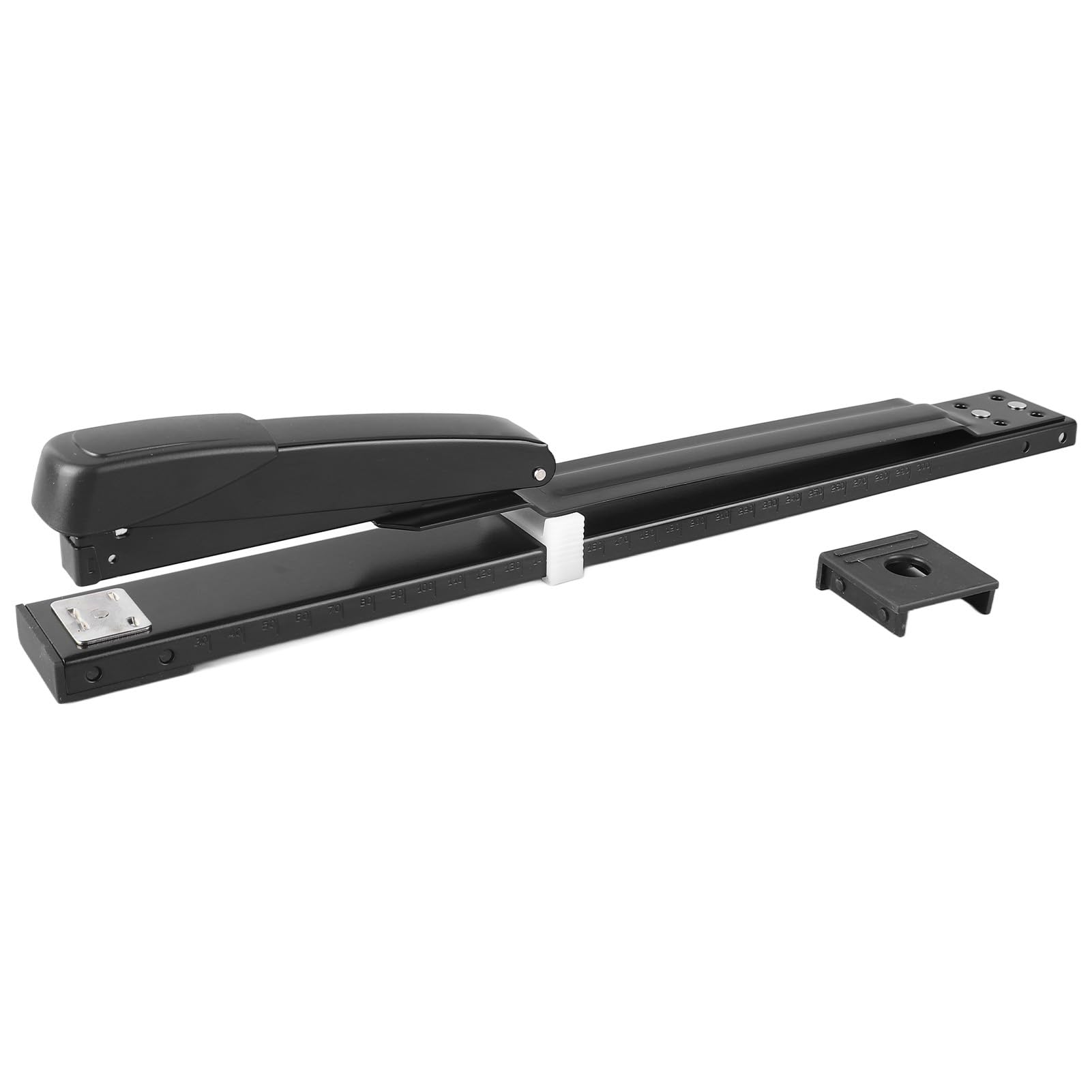 Sorandy Long Reach Stapler, 20 Sheet Capacity, 360 Degree Rotate Desktop Stapler with Ergonomic Design for Booklet Binding