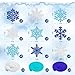 30Pcs Winter Glitter Snowflake Hanging Swirl Decorations Winter Wonderland Decorations Christmas Snowflake Hanging Swirls Ceiling Streamers Baby Shower Hanging Decor Birthday Wedding Party Supplies
