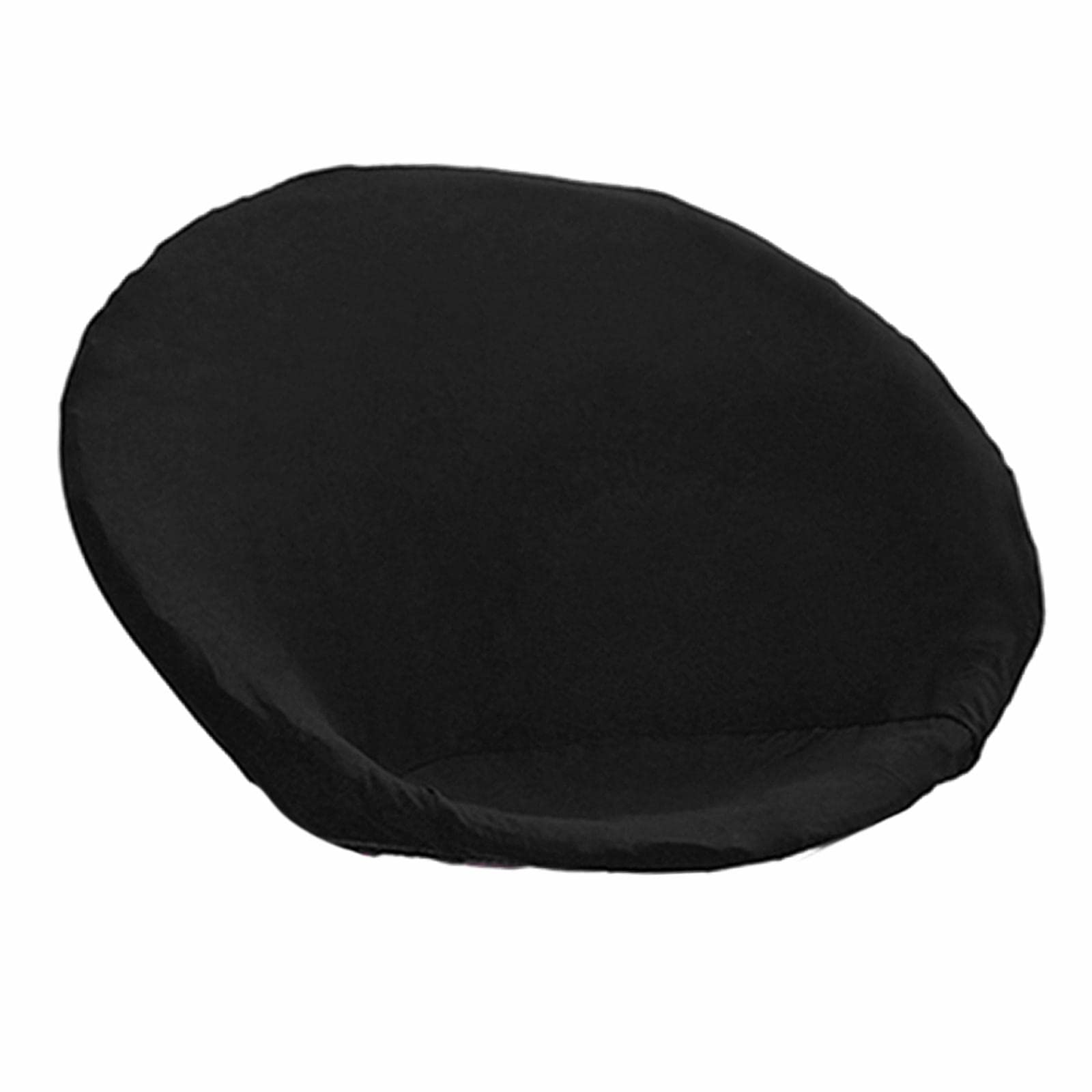 Gazechimp Round Saucer Cover, Polyester Fiber High Stretch Washable Anti, for Furniture, Adults, Black