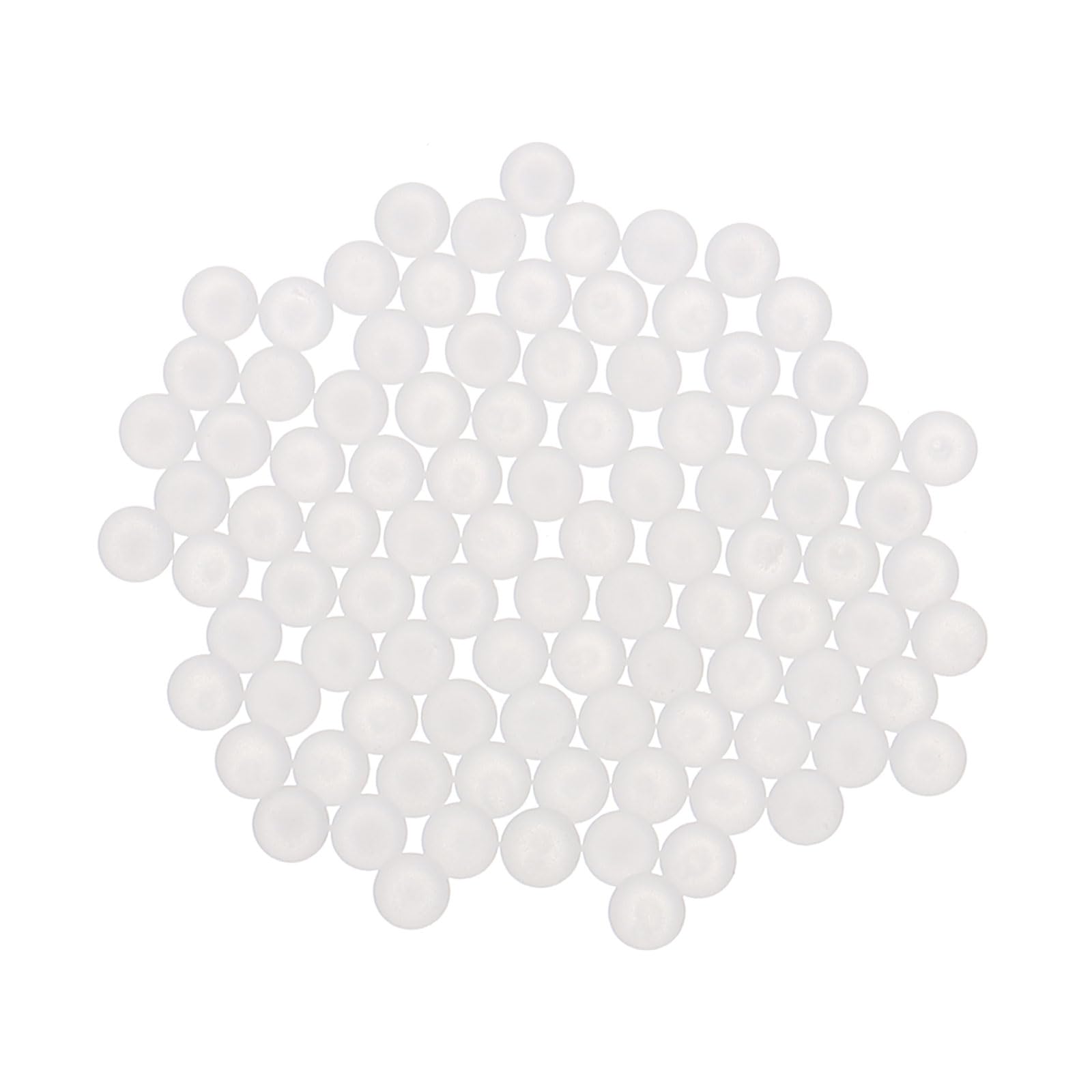 QUARKZMAN 100pcs Sfere Di Cuscinetto In Plastica PP 3/32" (2.381mm) Bianco