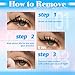 Lanflower Lash Bond and Seal Remover Kit Waterproof Lash Glue Strong Hold Eyelash Glue for Lash Clusters Long-Lasting Bond and Seal with Lash Remover