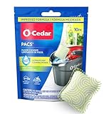 O-Cedar PACS Hard Floor Cleaner, Crisp Citrus Scent 10 Count (1-Pack) | Made with Naturally-Derived Ingredients | Safe to Use on All Hard Floors | Perfect for Mop Buckets