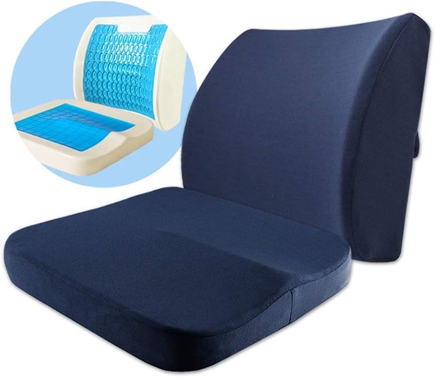Lumbar Pillow - Memory Foam Lumbar Support Back Cushion with Balanced Firmness Designed for Lower Back Pain Relief Back Pillow