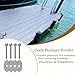 DD Boat Dock Bumpers Boat Bumpers for Docking, Inflate Marine Dock Bumpers, Durable BoatDock Protection from Scratches & Collisions(Black-1Pack)