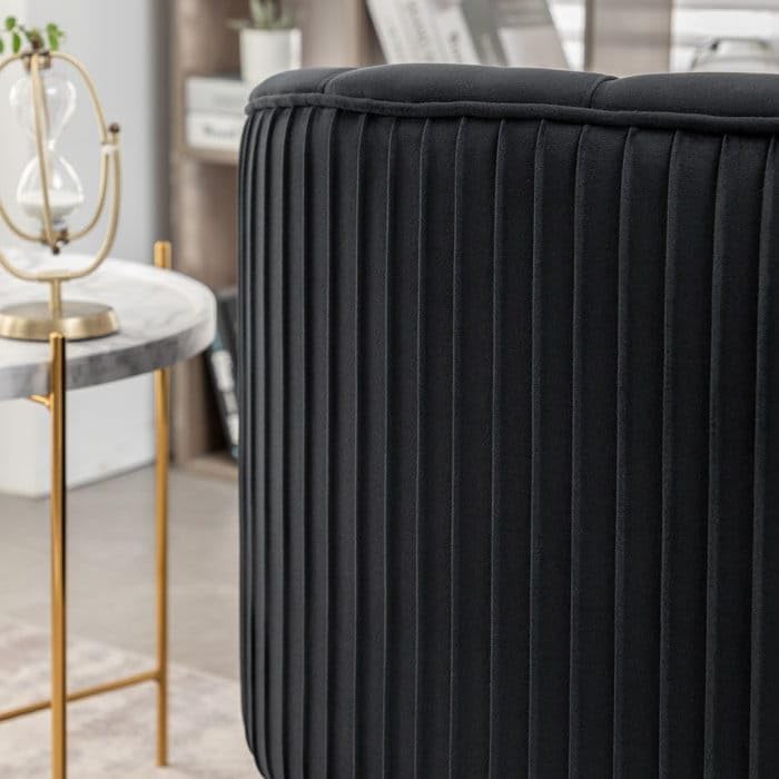 Image of 2-Seater,Loveseat Sofa Couch for Home and Living Room Bedroom & Office and Hallway Sofa (Black)