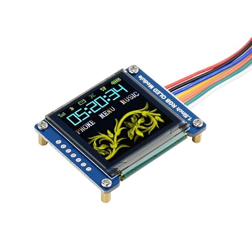 TUOPUONE 1.5C` RGB OLEDfBXvCW[ Raspberry Pi 128×128𑜓x 65K RGBJ[ SPIC^[tF[XɑΉ