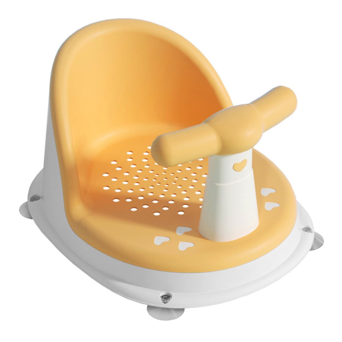 FRCOLOR Asiento de Baño para Bebés Ligero y Compacto Material Pp y Tpe, Soporte Antideslizante Adecuado Hora del Baño y Juegos