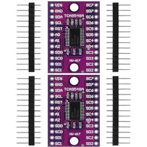 GERUI Placa multiplexor multiplexor TCA9548A IIC de 1,8 V – 5 V 8 canales I2C interruptor de comunicación desarrollo placa de expansión con Arduino.