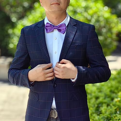Image of Bow Tie for Men & Boys, Pre-Tied Bowtie Adjustable 9-18in, for Formal Tuxedo, Prom Party, Wedding