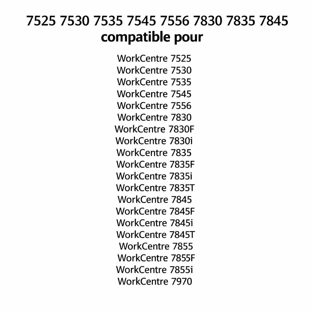 Réservoir de Toner usagé Compatible Xerox 008R13061 WorkCentre 7525 7535 7545 7830