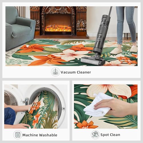 Tapete Decorativo Tropical 91x183 cm Antideslizante Lavable miniatura 7