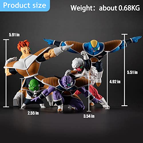 Vasesion Ginyu Force Figure,Dbz Action Figure Anime Figurine Decoration Model Gift #TOP1