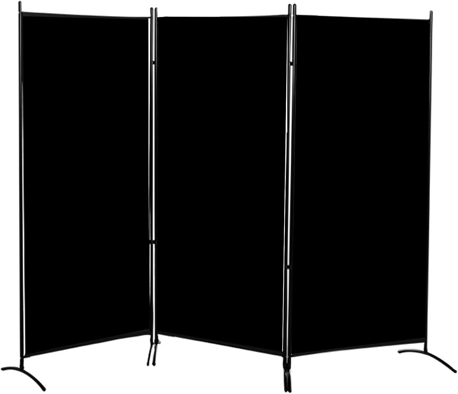 Jacgood 3 Panel Room Divider, 6 Ft Tall Folding Privacy