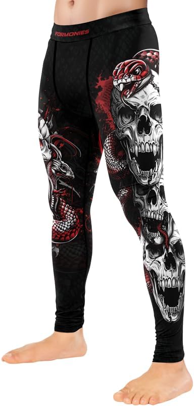Predators Jiu Jitsu Compression Spats Men's Legging for Sports MMA BJJ Workout Wrestling