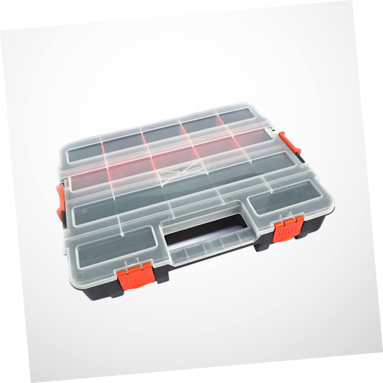 Homoyoyo - Estuche organizador de tornillos caja de componentes electronicos portable compartimentos soporte de tornillo con cubierta Caja de almacenaje Componente electrónico
